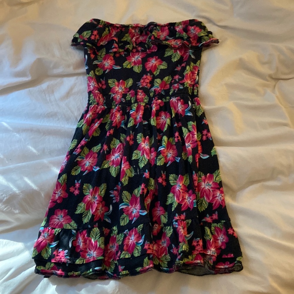 Strapless bathing suit cover up